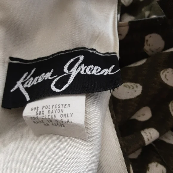 Karen Green Midi Dress w/Detailed Back SZ SM - Picture 5 of 5